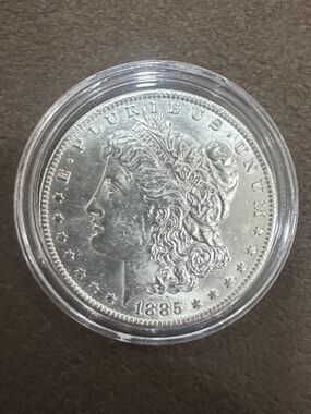 1885 Morgan Silver Dollar Coin - .900 Silver   excellent condition